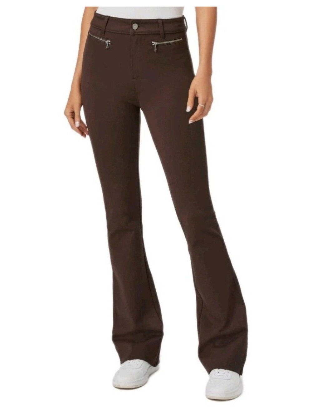 PAIGE Hattena Brown Flare Pants Msrp $259